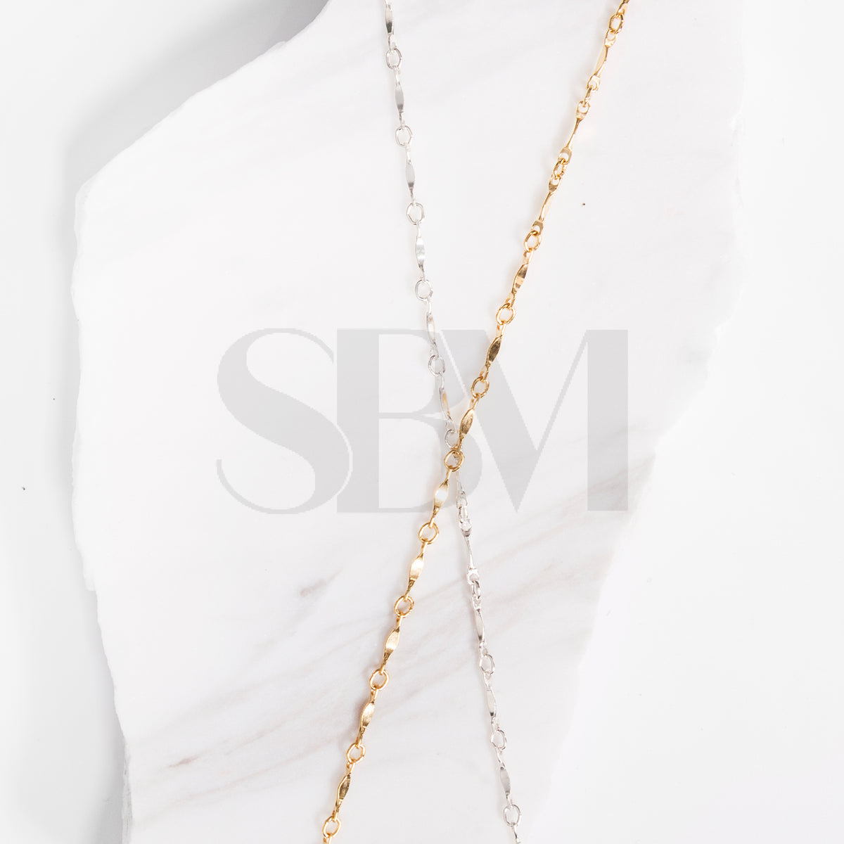 Permanent Jewellery - Dapped Bar Chain – Sparkle By Maya